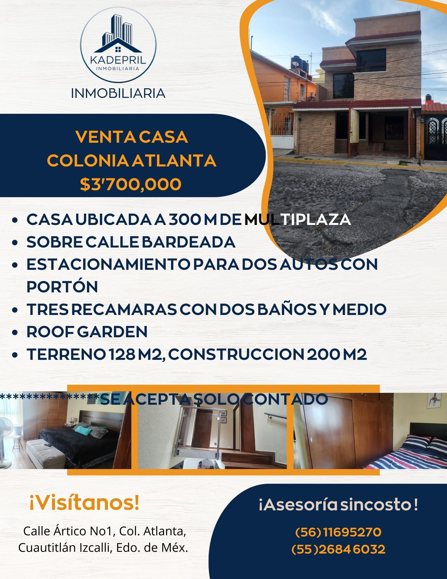 CASA EN VENTA EN LA COLONIA ATLANTA