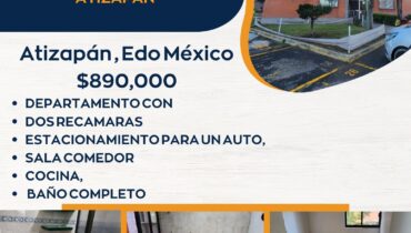 🏡 Departamento en Venta – Atizapán, Estado de México 🏡