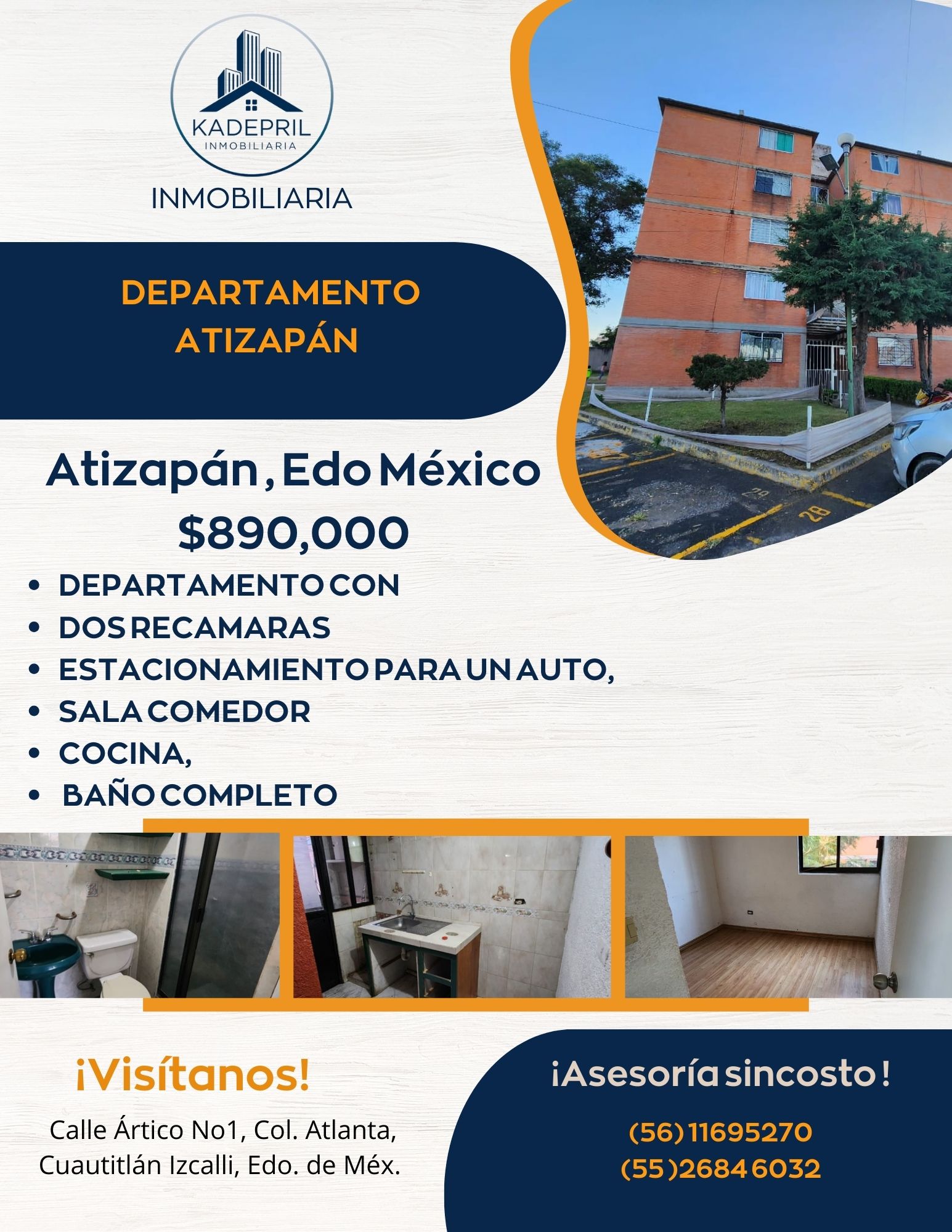 🏡 Departamento en Venta – Atizapán, Estado de México 🏡