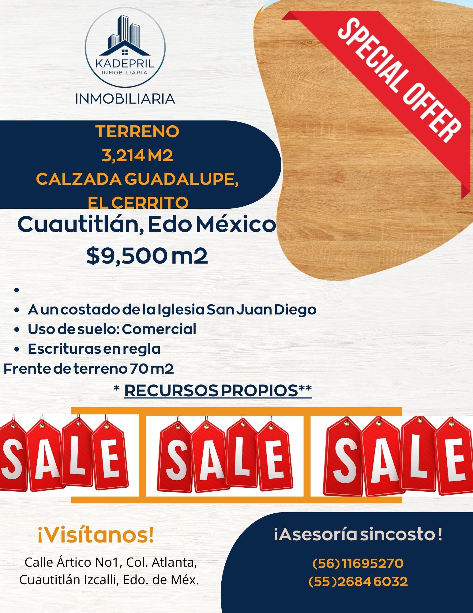 Terreno Cuautitlán México 3200m2