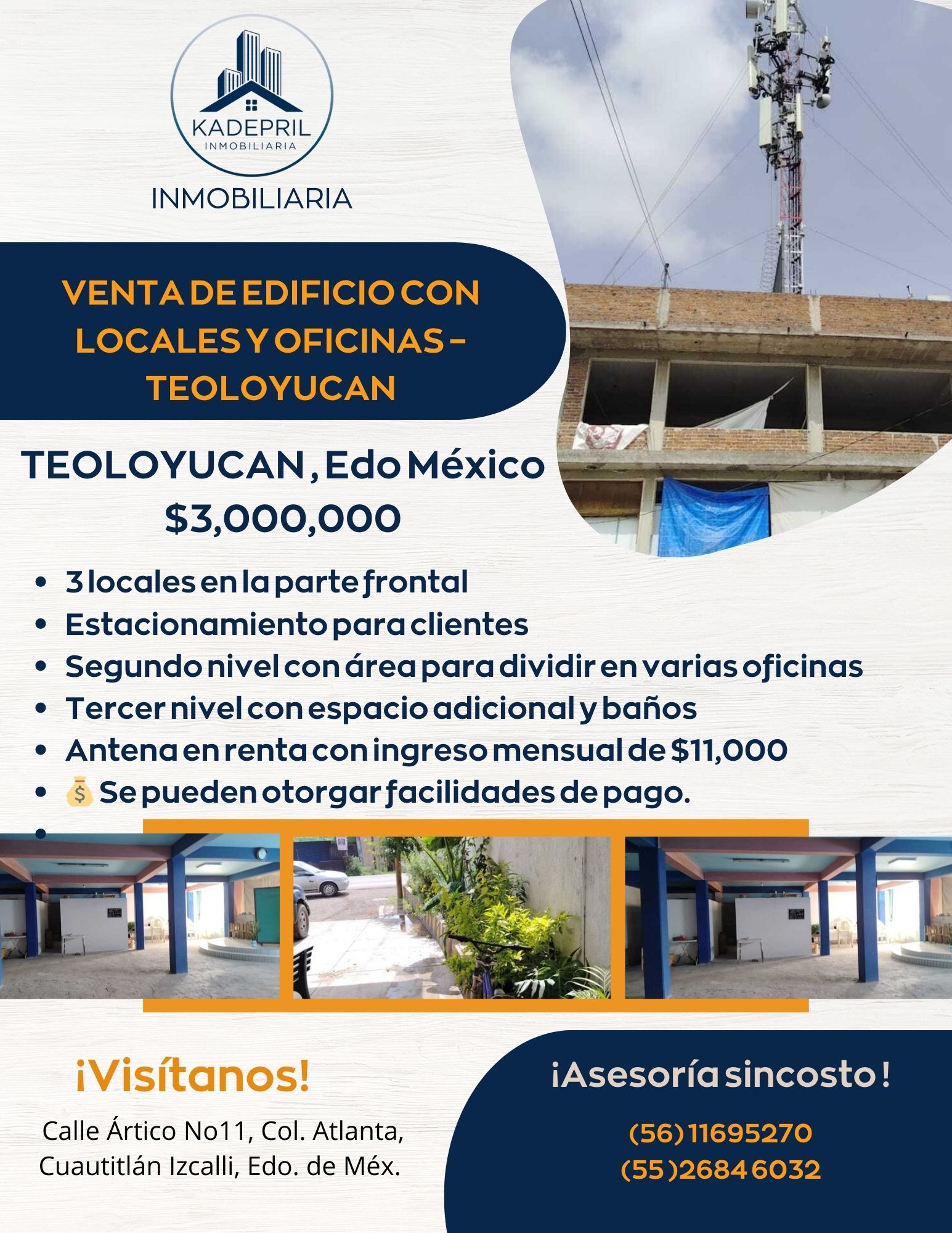 🏢 VENTA DE EDIFICIO CON LOCALES Y OFICINAS – TEOLOYUCAN